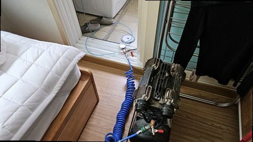 오산 누수탐지 천장 누수 흔적과 배관 구조를 확인하는 현장 점검