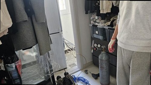 오산 누수탐지 수도계량기 별침과 잠금 밸브를 확인하는 현장