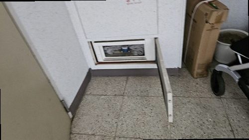 아산시 누수탐지 천장 누수 흔적과 벽면 수분 상태를 확인하는 모습