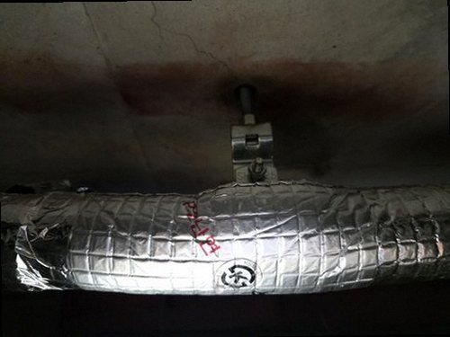 해운대구 누수탐지 누수 피해가 발생한 천장과 벽면의 변색 상태