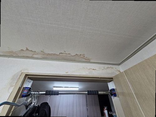 계양구 누수탐지 거실 천장 물자국과 누수 점검 현장